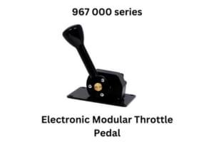  Electronic modular throttle pedal from the 967000 Series, showcasing the Pacbrake product design and functionality